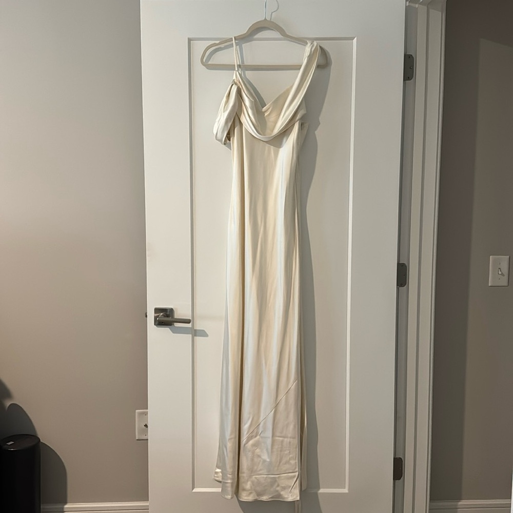 Reformation Ronda Silk Dress